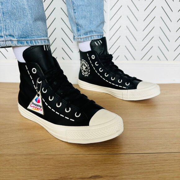 ❤️❤️❤️Converse Chuck Taylor All Star Bold Stitch 7.5 Women's Shoes Black A07954C - Picture 1 of 15